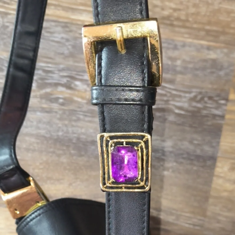 Black and Gold Crossbody Bag Handmade - Picture 14 of 14